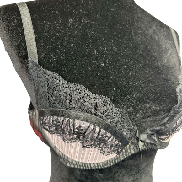 Agent Provocateur Black Pink Lace Bra 36C Knickers Forever Elegant - Picture 5 of 11